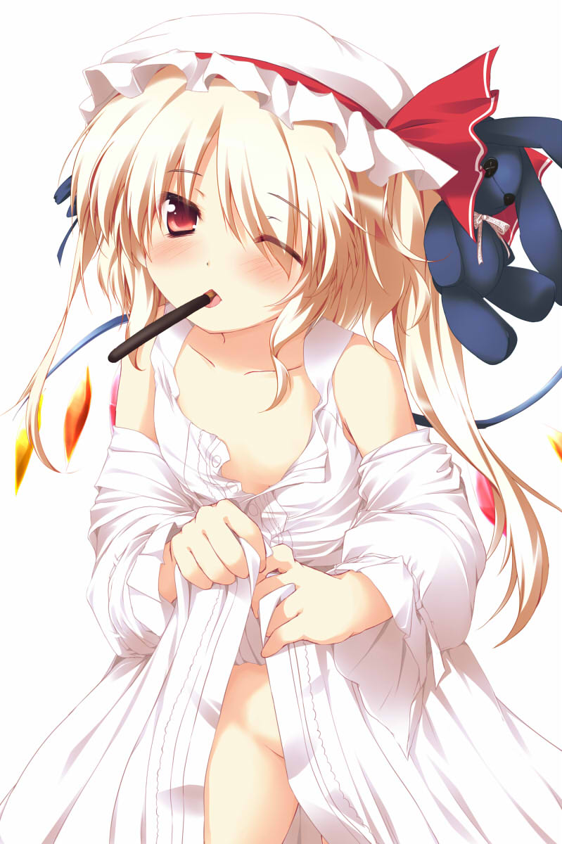 flandre scarlet (touhou) drawn by nanpuu