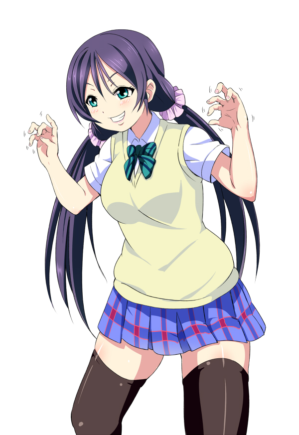 tojo nozomi (love live! and 1 more) drawn by kurou_(quadruple_zero)