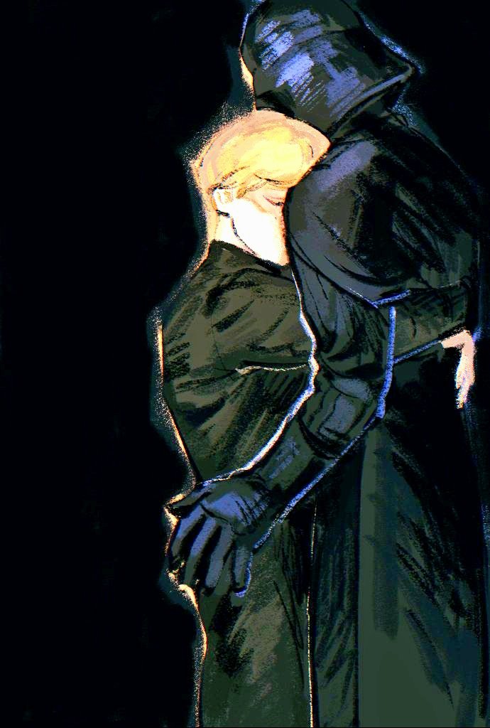 darth vader and luke skywalker (star wars and 1 more) drawn by swsy