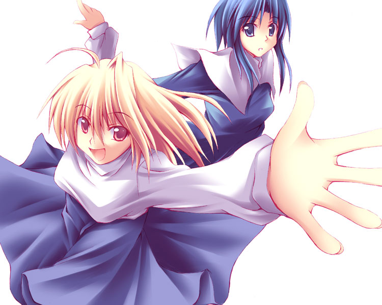 arcueid brunestud and ciel (tsukihime) drawn by fuyuwa_kotatsu
