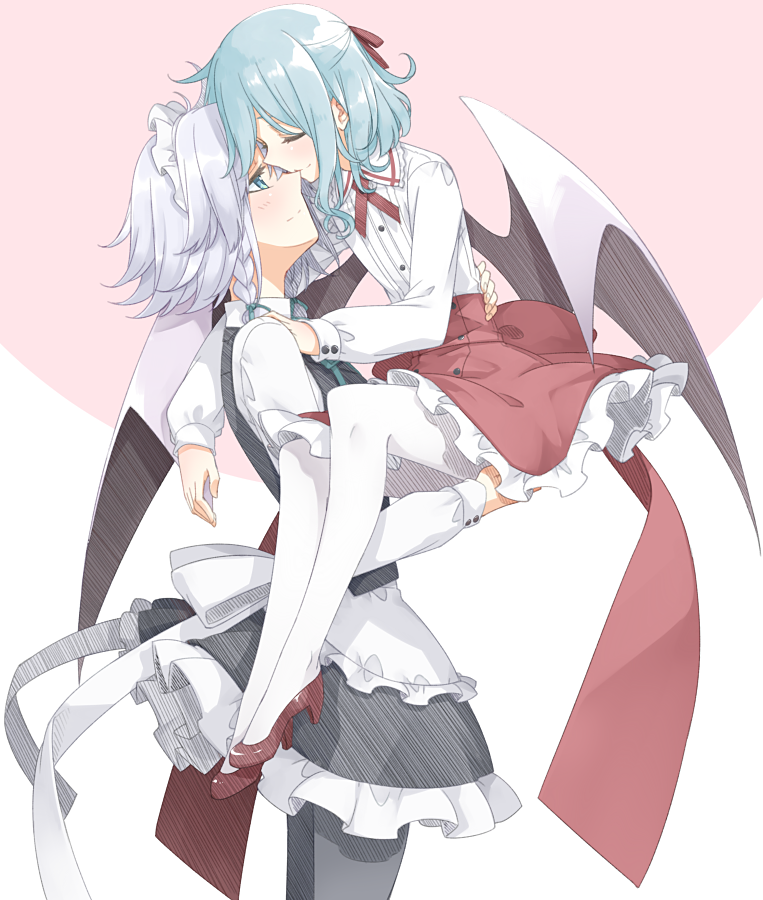 remilia scarlet and izayoi sakuya (touhou) drawn by sakuraba_yuuki