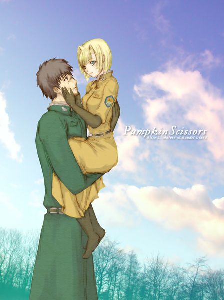 alice l. malvin and randal orlando (pumpkin scissors) drawn by keikou_midori