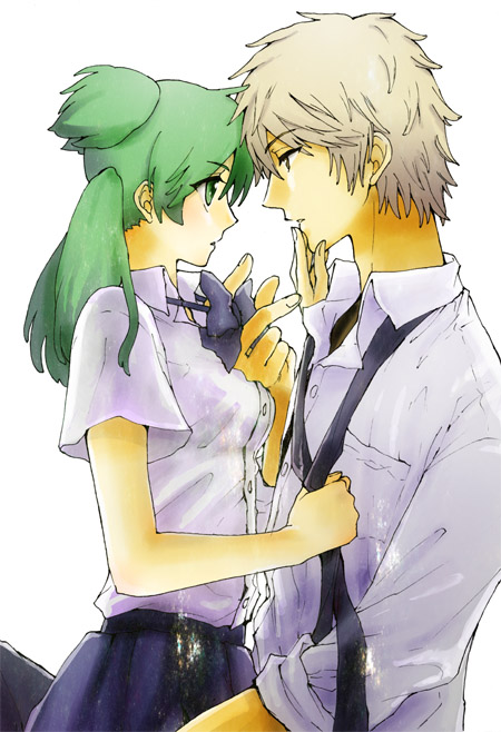 koiwai yotsuba and yanda (yotsubato!) drawn by irono_(irtyu)