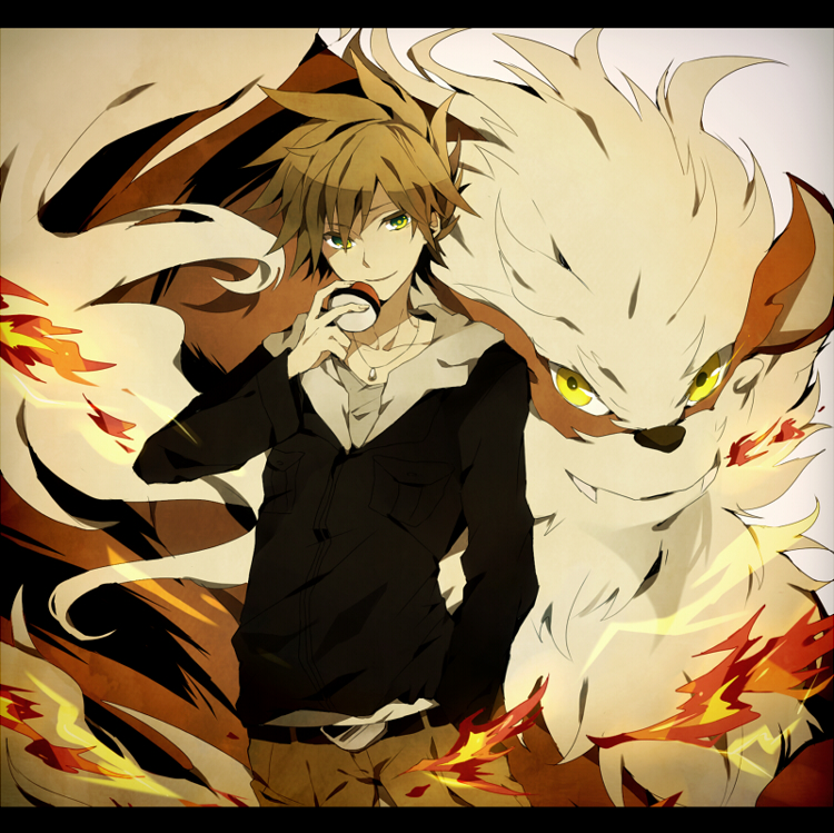 blue oak and arcanine (pokemon and 1 more) drawn by satsuki_(miicat)