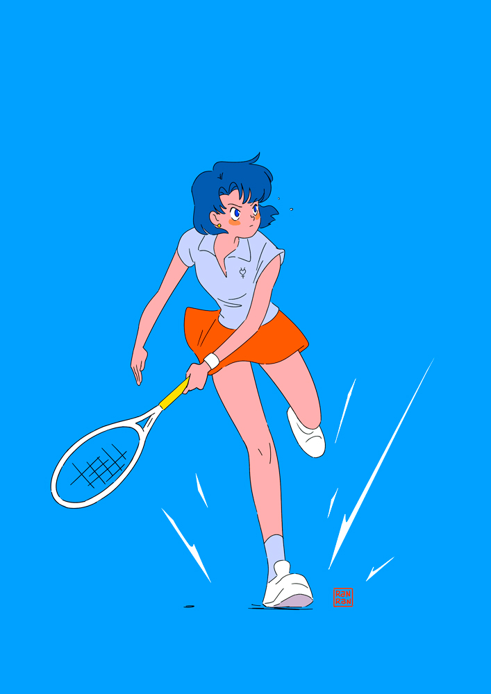 mizuno ami (bishoujo senshi sailor moon) drawn by ranpanda