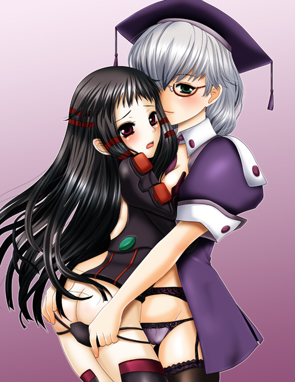 jakuri and spica neal (ar tonelico and 1 more) drawn by inumori_sayaka