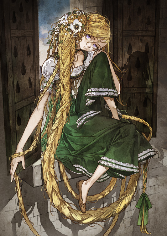 rapunzel (rapunzel and 1 more) drawn by mugishirako