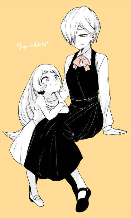 hado nejire and ryuukyuu (boku no hero academia) drawn by maneki-neko_(fujifuji)