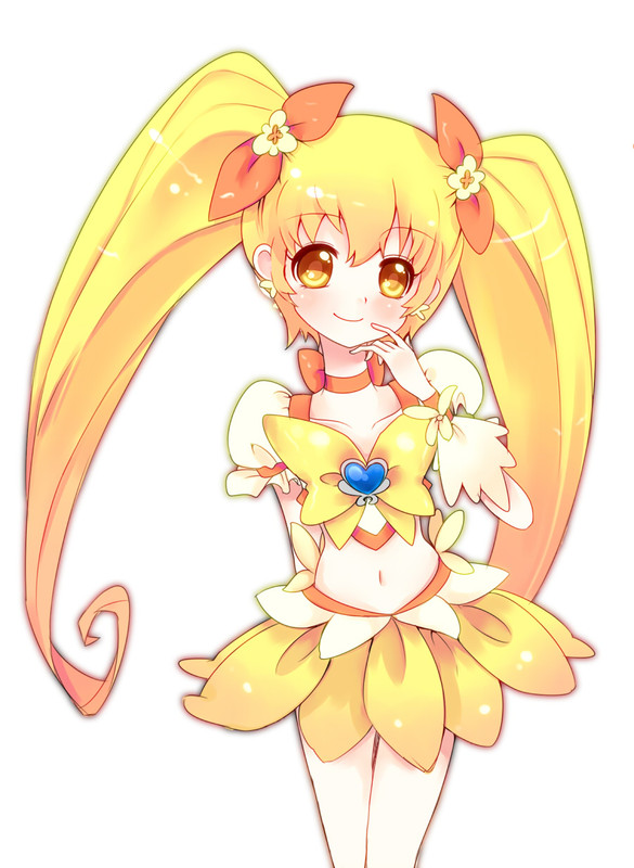 myoudouin itsuki and cure sunshine (precure and 1 more) drawn by uzuki_aki