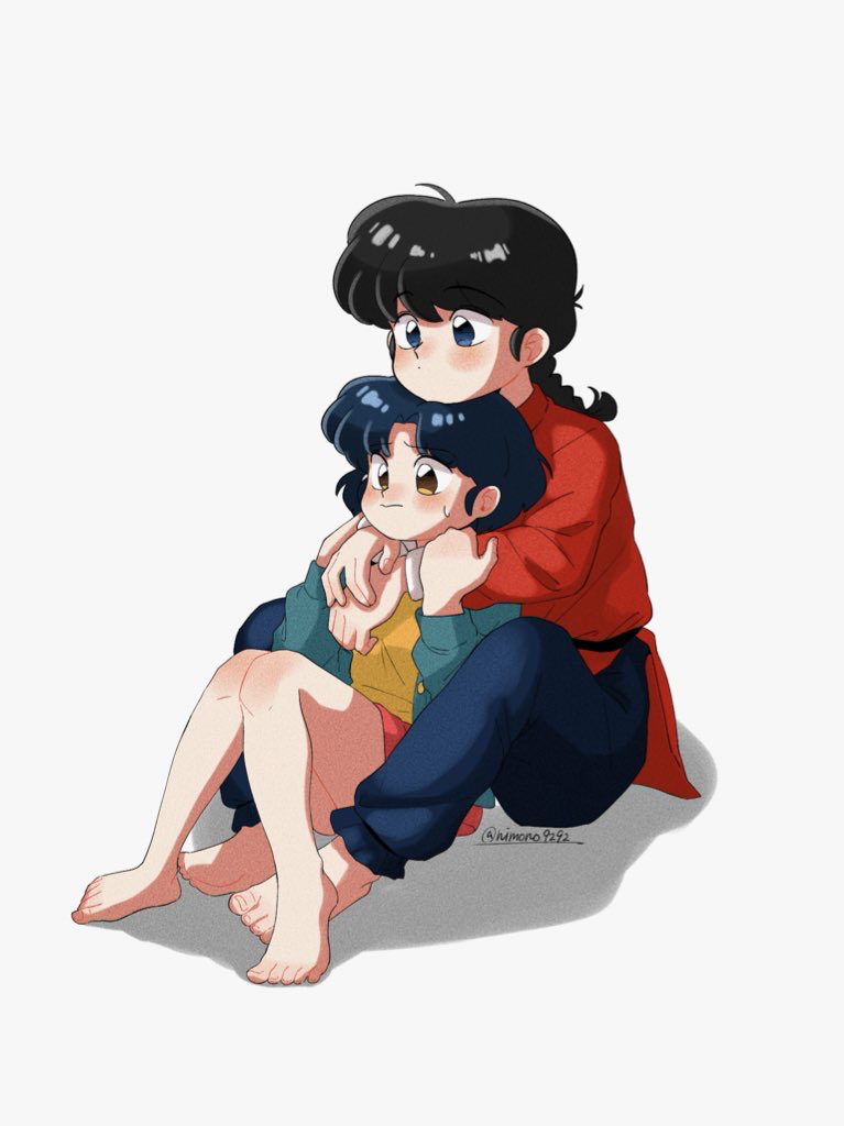tendou akane and saotome ranma (ranma 1/2) drawn by nimono_(nimono9292)