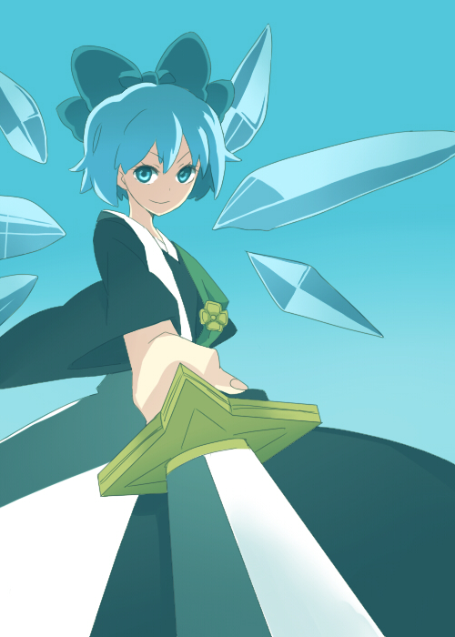 cirno and hitsugaya toushirou (touhou and 1 more) drawn by kotobuki_(medetai)