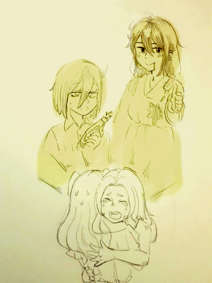 kuroki tomoko, tamura yuri, nemoto hina, and okada akane (watashi ga motenai no wa dou kangaetemo omaera ga warui!) drawn by snarkhunt