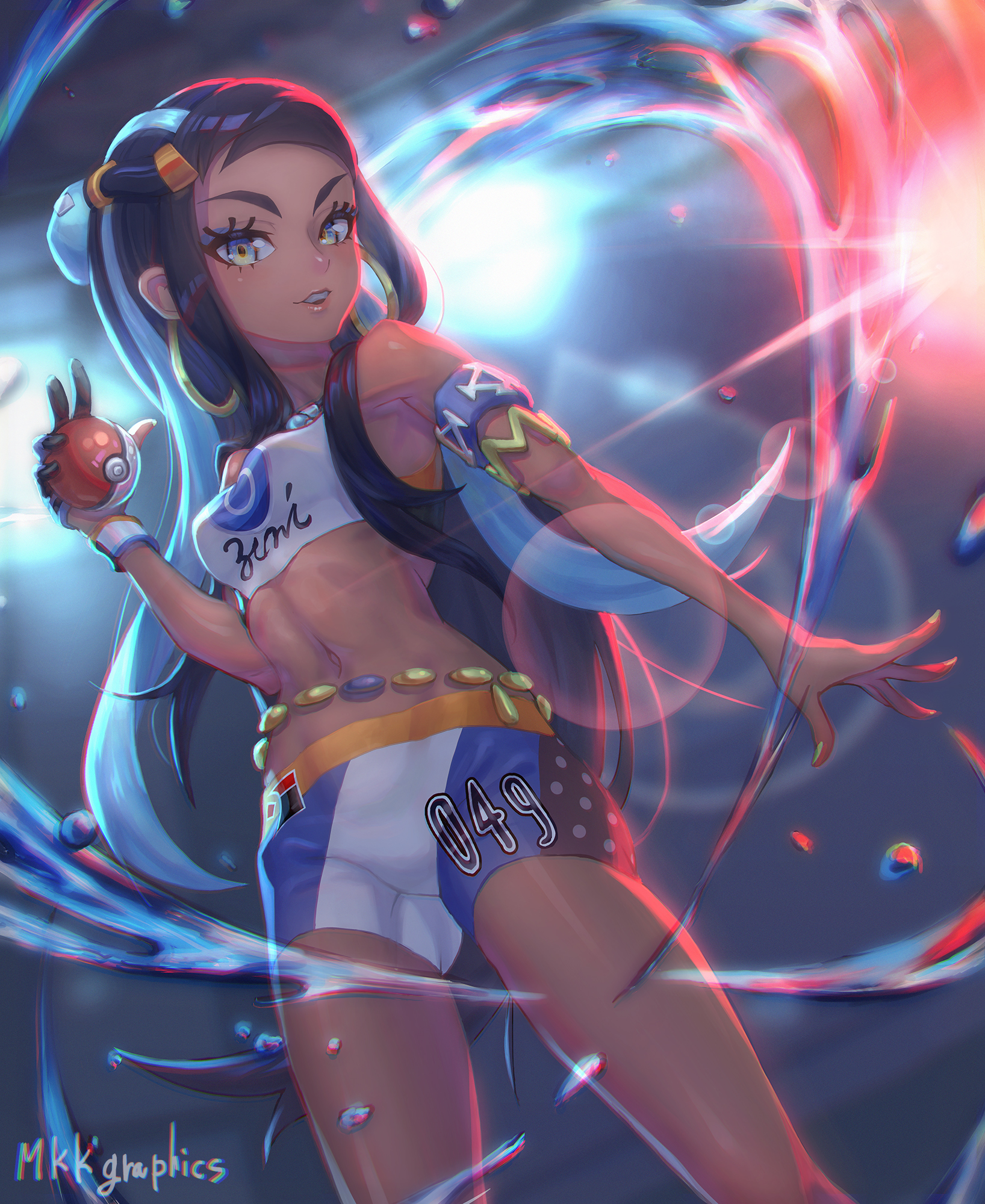 Nessa Pokemon And 2 More Drawn By Meckeke Mkk Danbooru