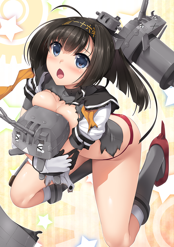 akizuki and chou-10cm-hou-chan (kantai collection) drawn by nakano_sora