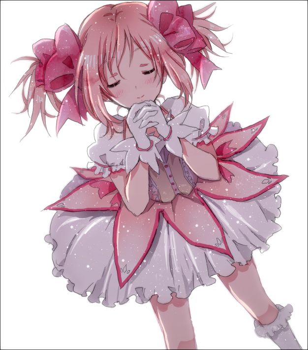 kaname madoka (mahou shoujo madoka magica) drawn by hishi_(k-xaby)