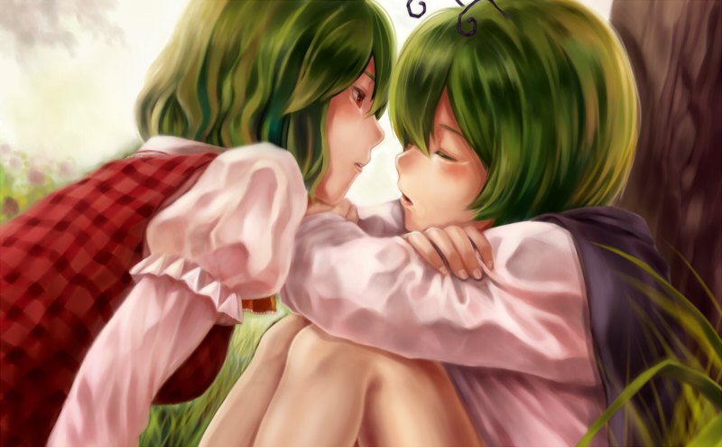 kazami yuuka and wriggle nightbug (touhou) drawn by inuzuka_bouru