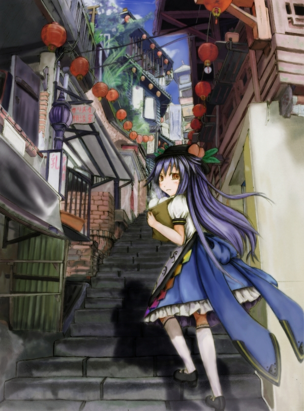 hinanawi tenshi (touhou) drawn by take_(pixiv816453)