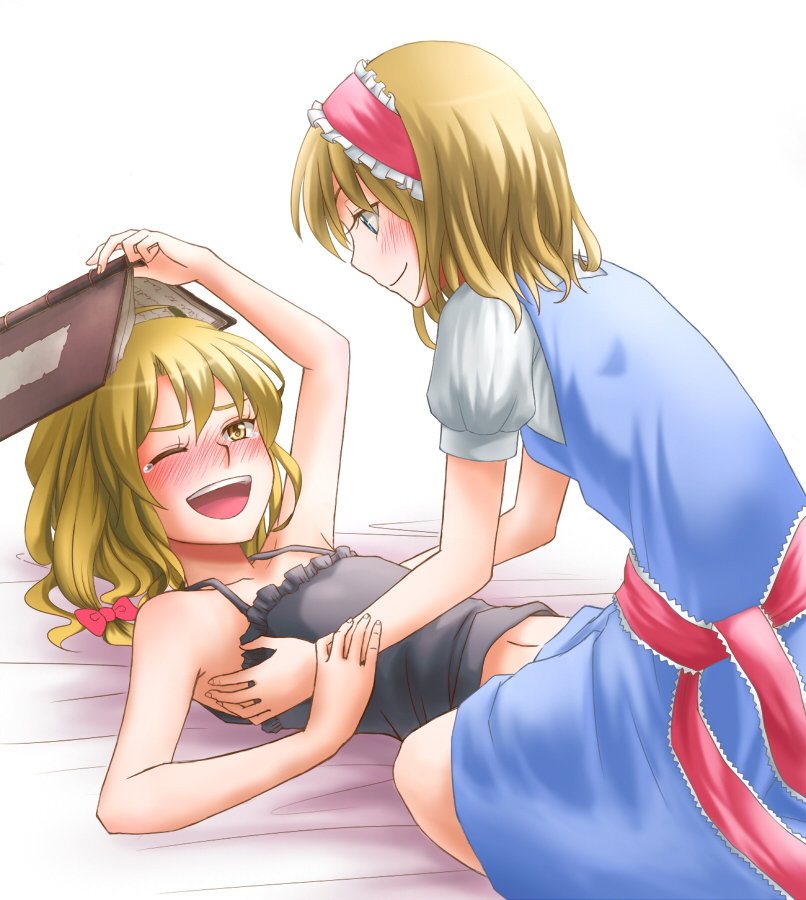 kirisame marisa and alice margatroid (touhou) drawn by nip_to_chip
