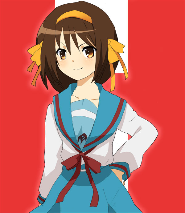 suzumiya haruhi (suzumiya haruhi no yuuutsu) drawn by u-ka_(pixiv5407)