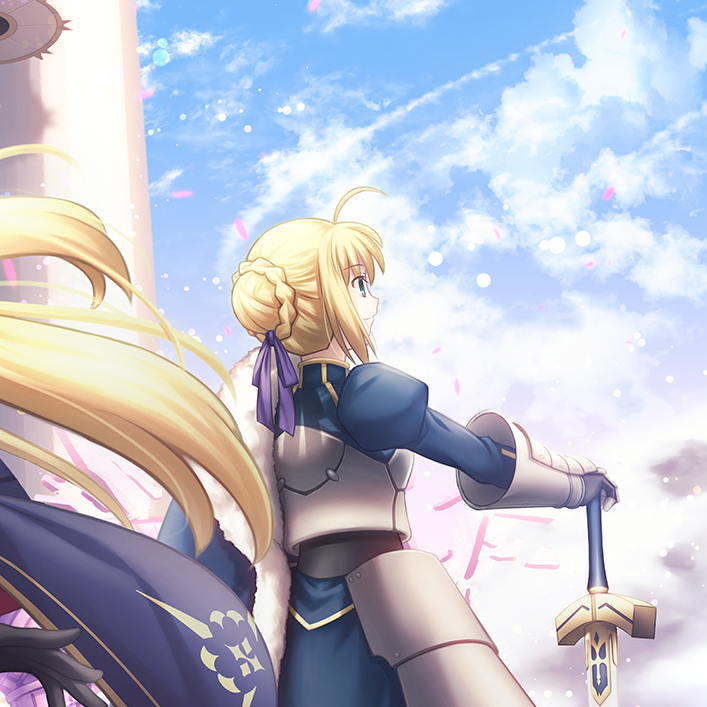 artoria pendragon, saber, and artoria caster (fate and 2 more) drawn by shoori_(migiha)