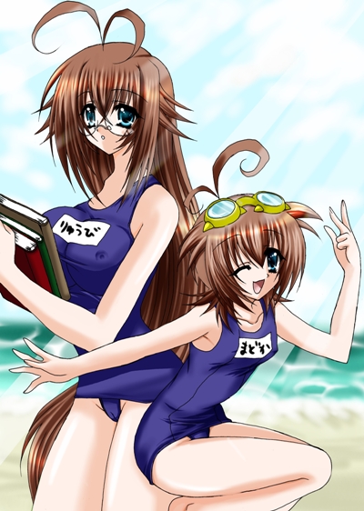 ryuubi gentoku, amano madoka, and shindou kei (ikkitousen and 2 more) drawn by kuroneko_dejiko