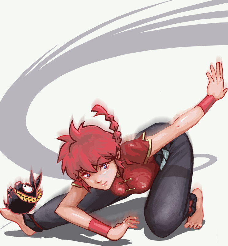ranma-chan and p-chan (ranma 1/2) drawn by lyk