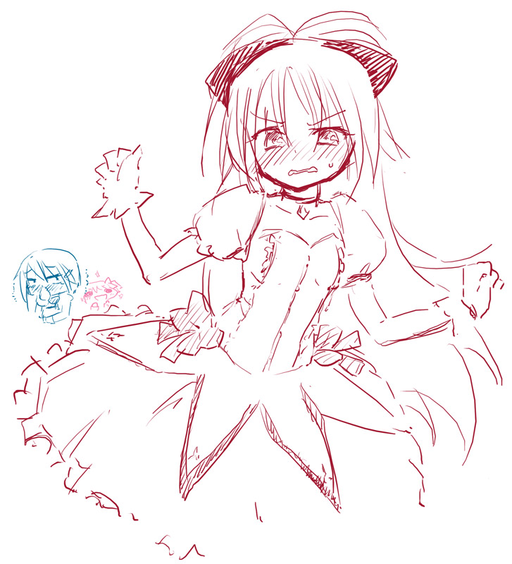 kaname madoka, miki sayaka, and sakura kyoko (mahou shoujo madoka magica) drawn by homura_subaru