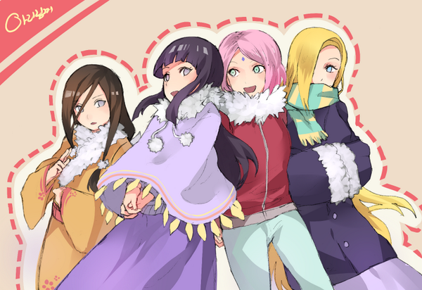 haruno sakura, hyuuga hinata, yamanaka ino, and hyuuga hanabi (naruto and 1 more)