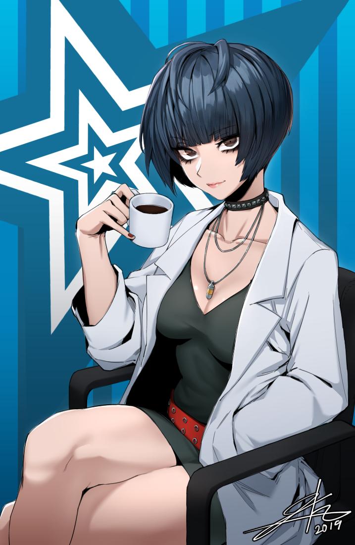 takemi tae (persona and 1 more) drawn by j.k.