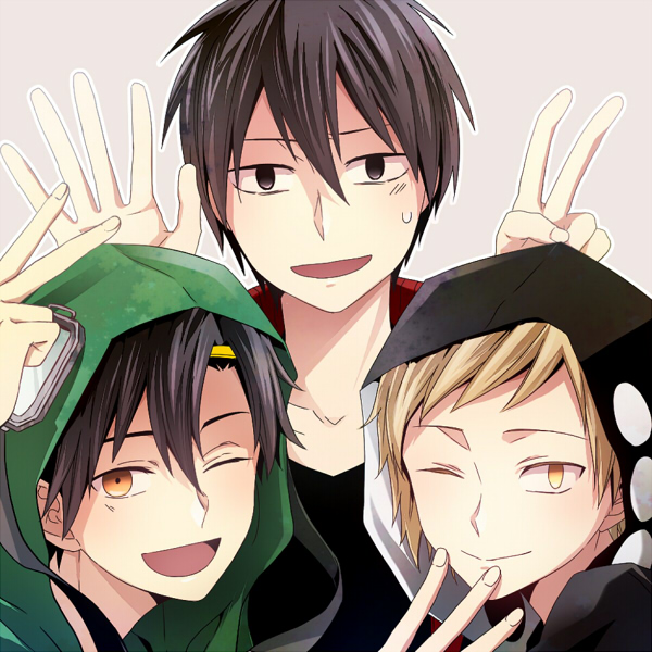 kisaragi shintarou, kano shuuya, and seto kousuke (kagerou project and 1 more) drawn by usm_(kk316)