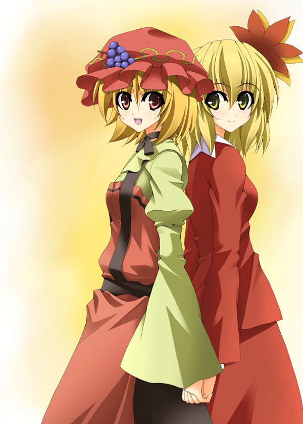 aki minoriko and aki shizuha (touhou) drawn by rappa_(rappaya)