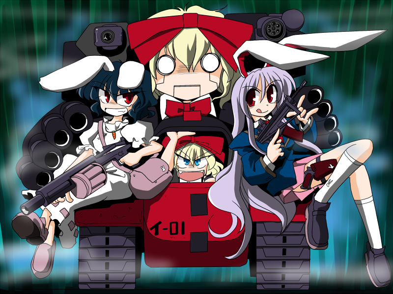 reisen udongein inaba, inaba tewi, and medicine melancholy (touhou) drawn by kieyza
