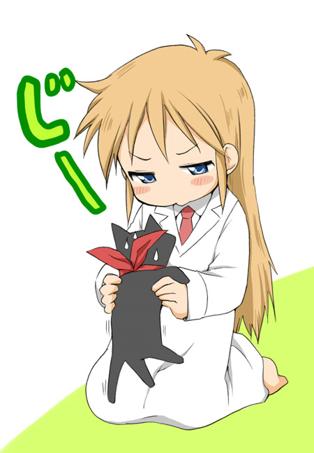 professor shinonome and sakamoto (nichijou) drawn by ubizo