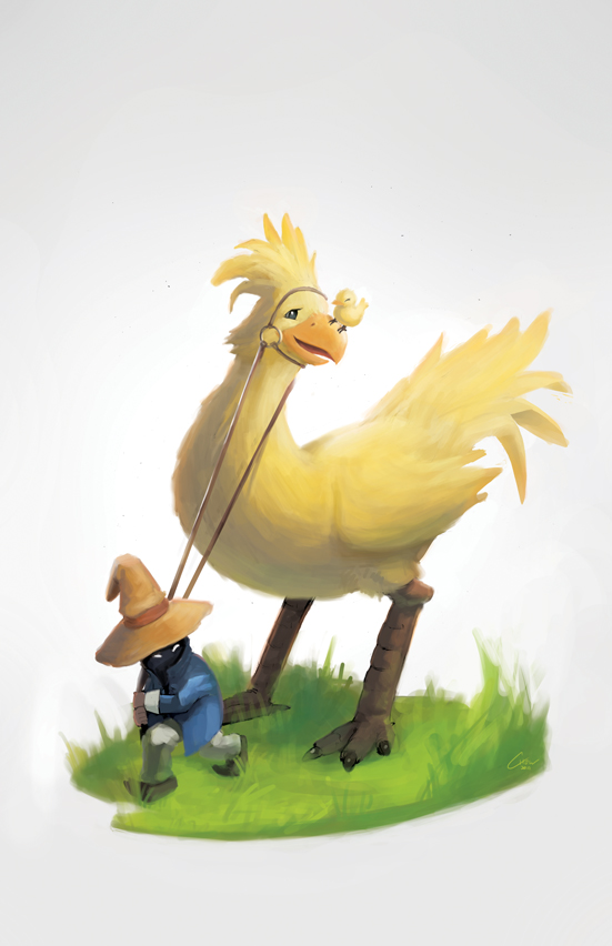 black mage and vivi ornitier (final fantasy and 1 more) drawn by alex_chow