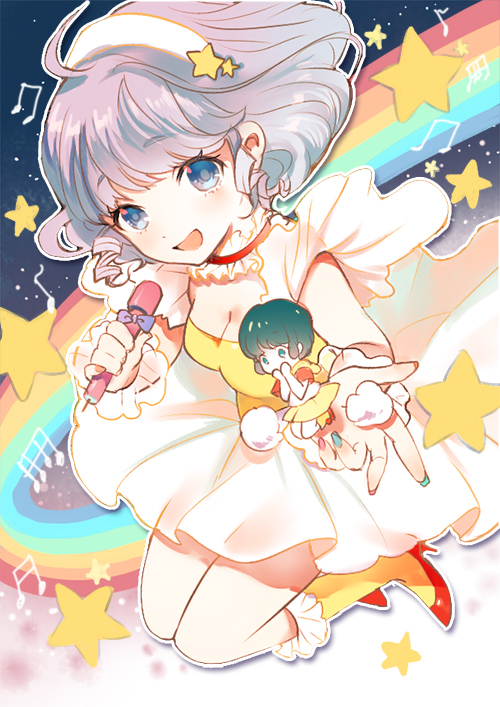 morisawa yuu and creamy mami (mahou no tenshi creamy mami) drawn by shell_(shell518)