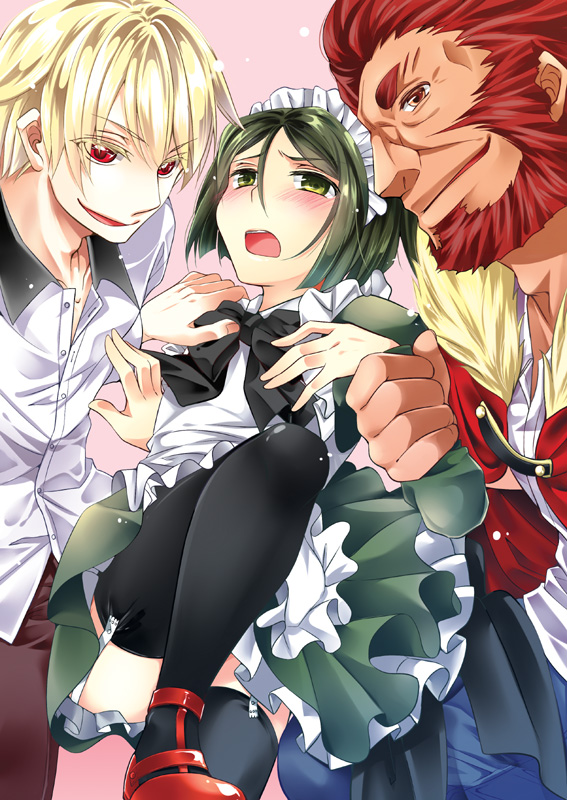 gilgamesh, iskandar, and waver velvet (fate and 1 more) drawn by tokei