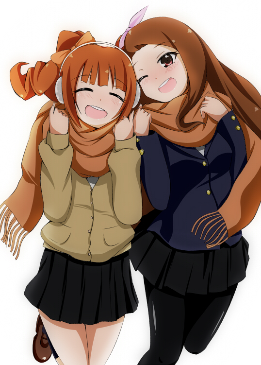 minase iori and takatsuki yayoi (idolmaster) drawn by michitose_michiru
