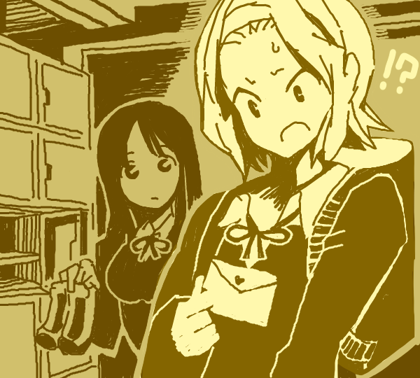 akiyama mio and tainaka ritsu (k-on!) drawn by kuzu_kow