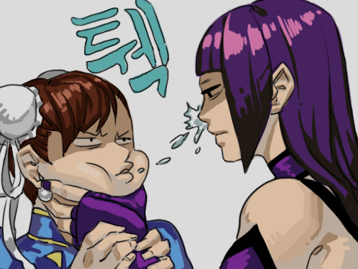chun-li and han juri (street fighter and 1 more) drawn by bam_(s2leona)