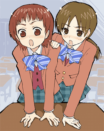 kubota shiho and takashimizu rina (precure and 1 more) drawn by minakata_sunao
