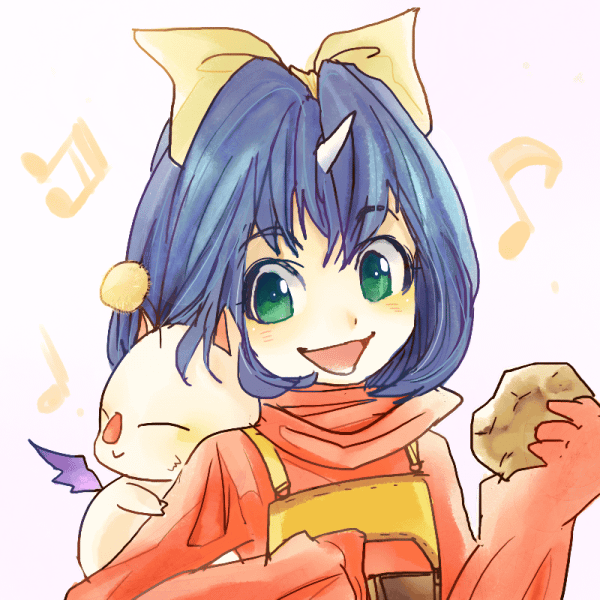 moogle and eiko carol (final fantasy and 1 more) drawn by yadoso