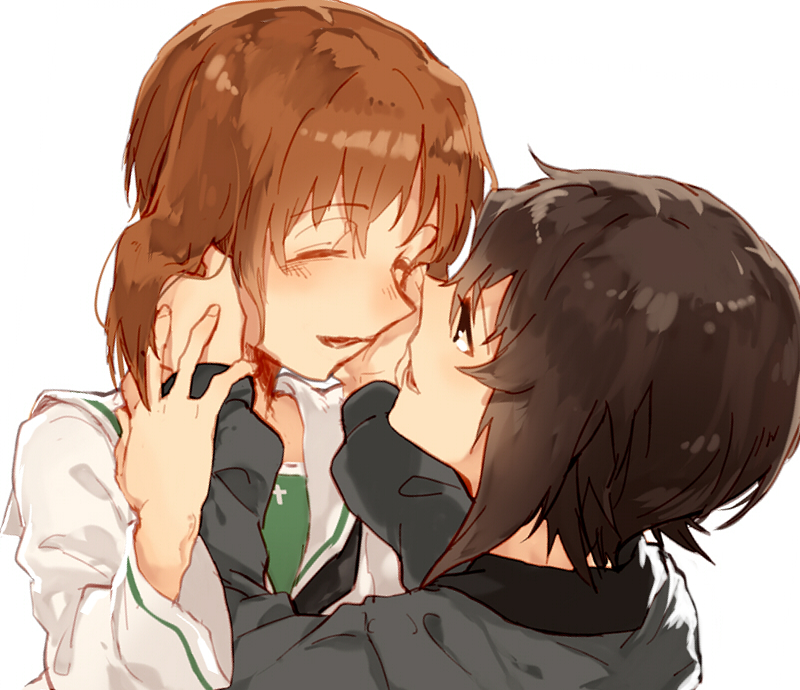nishizumi miho and nishizumi maho (girls und panzer) drawn by hamada_(super_tachioyogi_kyousou)