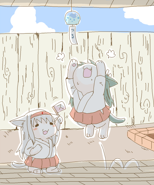 zuikaku and shoukaku (kantai collection) drawn by sento_(iroiro_gottani)