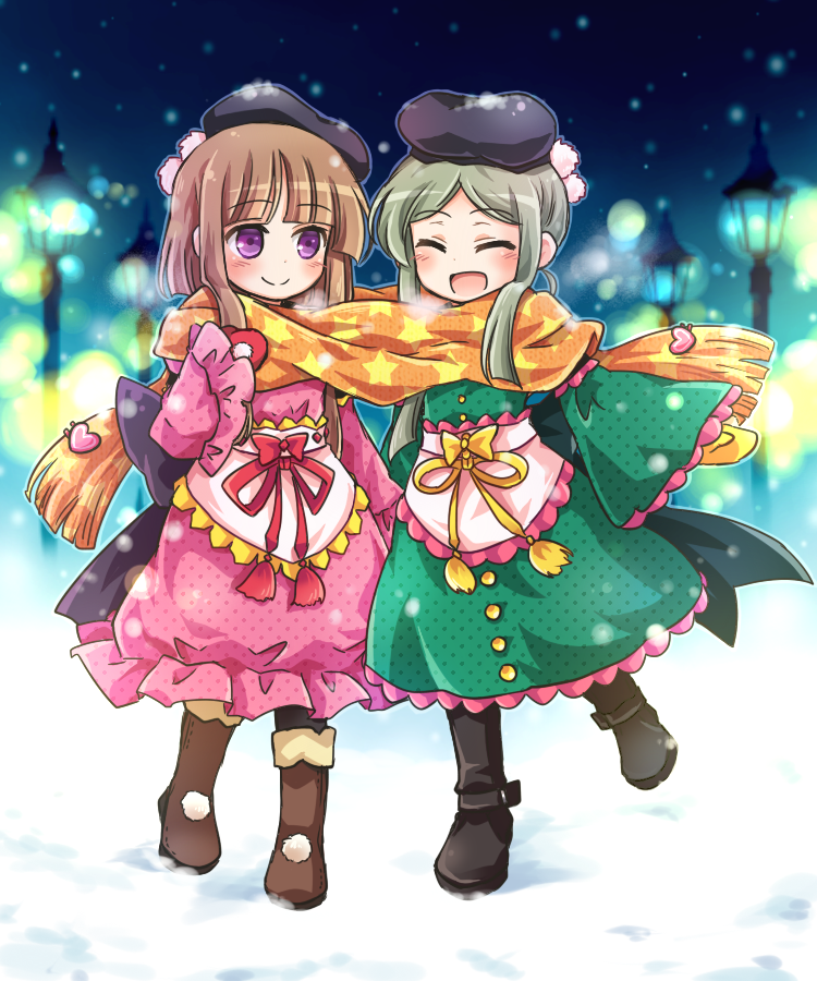 nishida satono and teireida mai (touhou) drawn by pote_(ptkan)