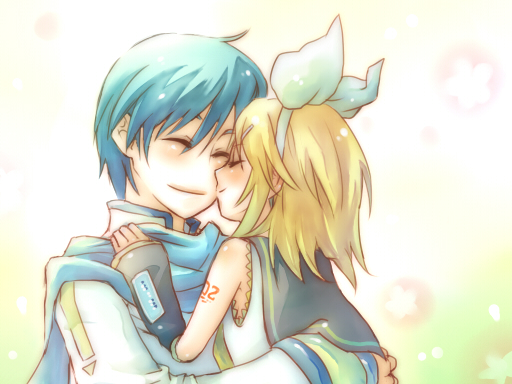 kagamine rin and kaito (vocaloid) drawn by suzushiro_haru