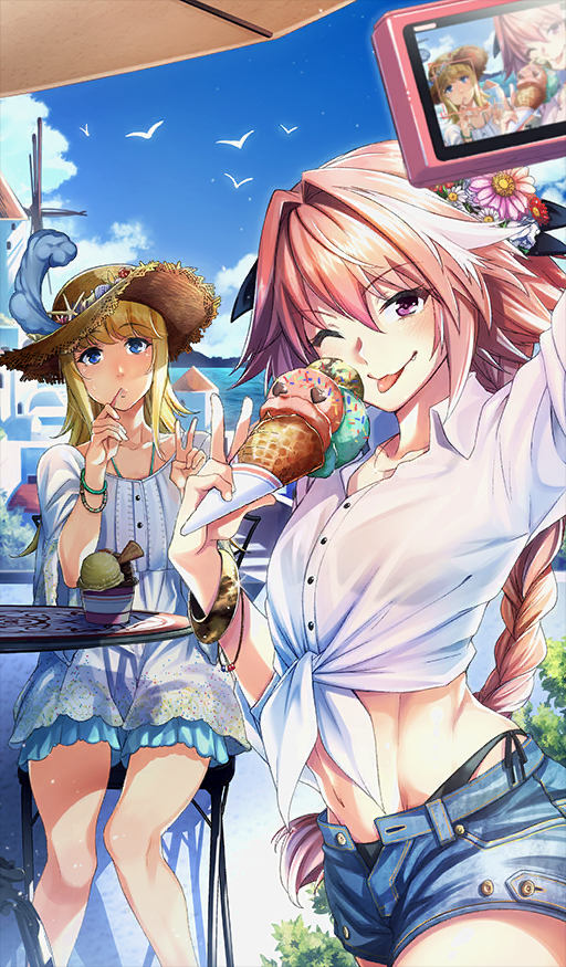 astolfo and chevalier d'eon (fate and 1 more) drawn by ohara_hiroki