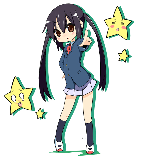 nakano azusa (k-on!) drawn by kurou_(quadruple_zero)