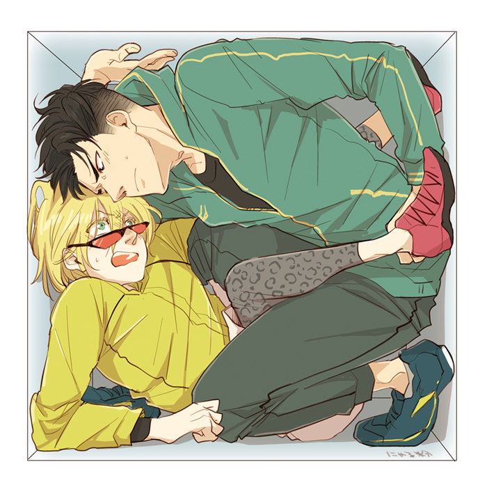 yuri plisetsky and otabek altin (yuri!!! on ice) drawn by nyarulake