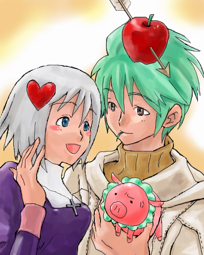priest, hunter, and savage babe (ragnarok online) drawn by koma_mama