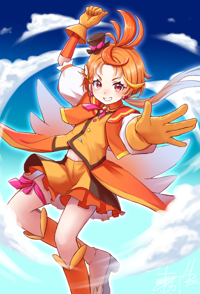 yuunagi tsubasa and cure wing (precure and 1 more) drawn by wjfy4545